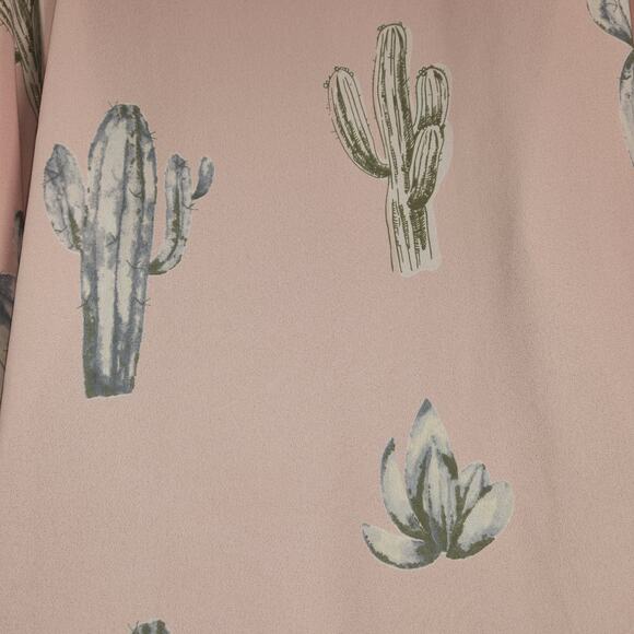 PANHANDLE Kimono Womens M Pink Green Cactus Print Open Front Artsy Desert Boho - Picture 8 of 9